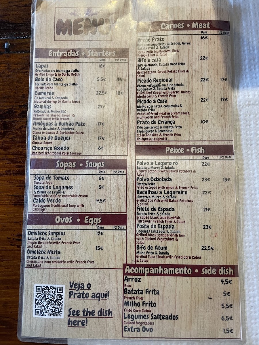 Menu João Do Cabeço Restaurant-1